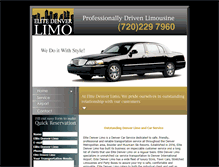 Tablet Screenshot of elitedenverlimo.net